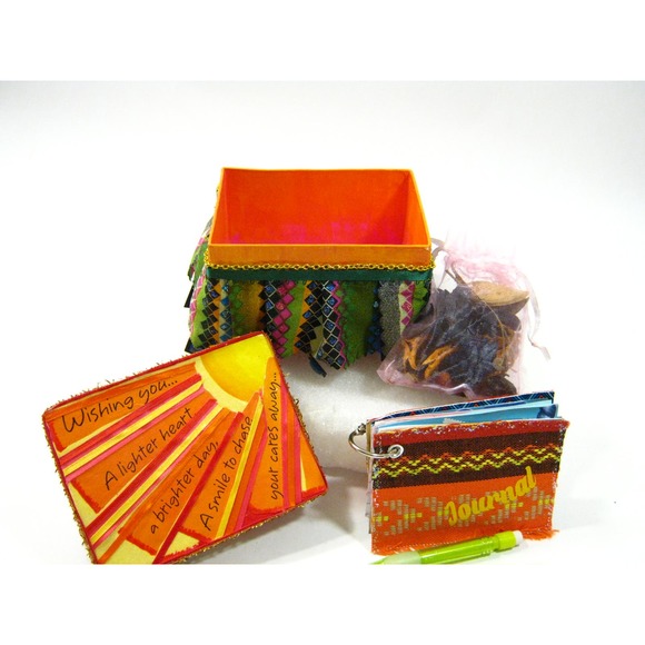 Handcrafted Keepsake Jewelry Storage Box for Mementos Prayers Photos Desk Items - Picture 1 of 13
